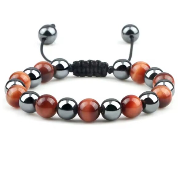 Magnetic Bracelet,Magnetic and Gemstone Bracelet,8mm Beads - Picture 1 of 1